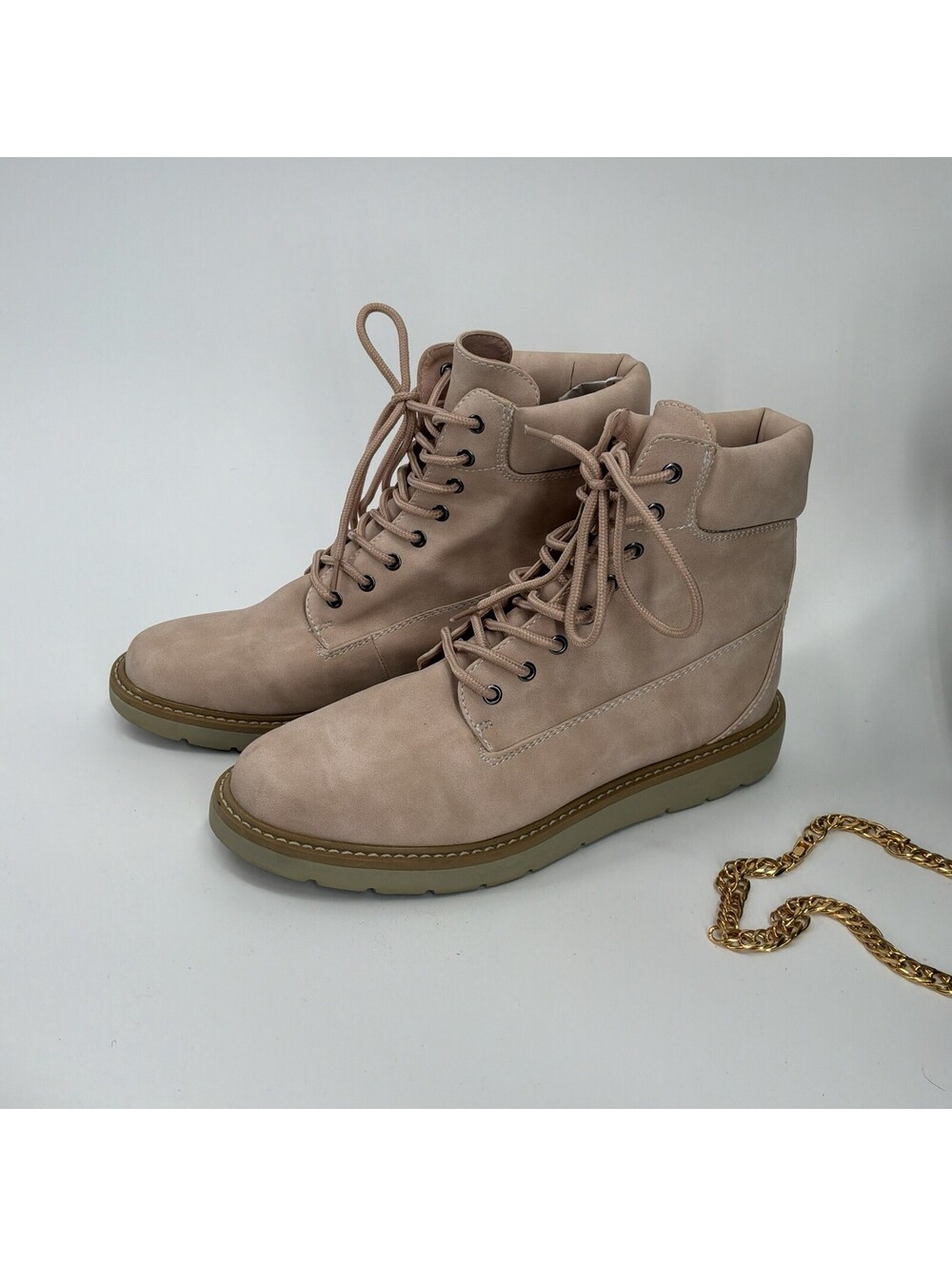 Cliffs Marissa Pink Ankle Boots Size 8.5 Women’s Lace Up